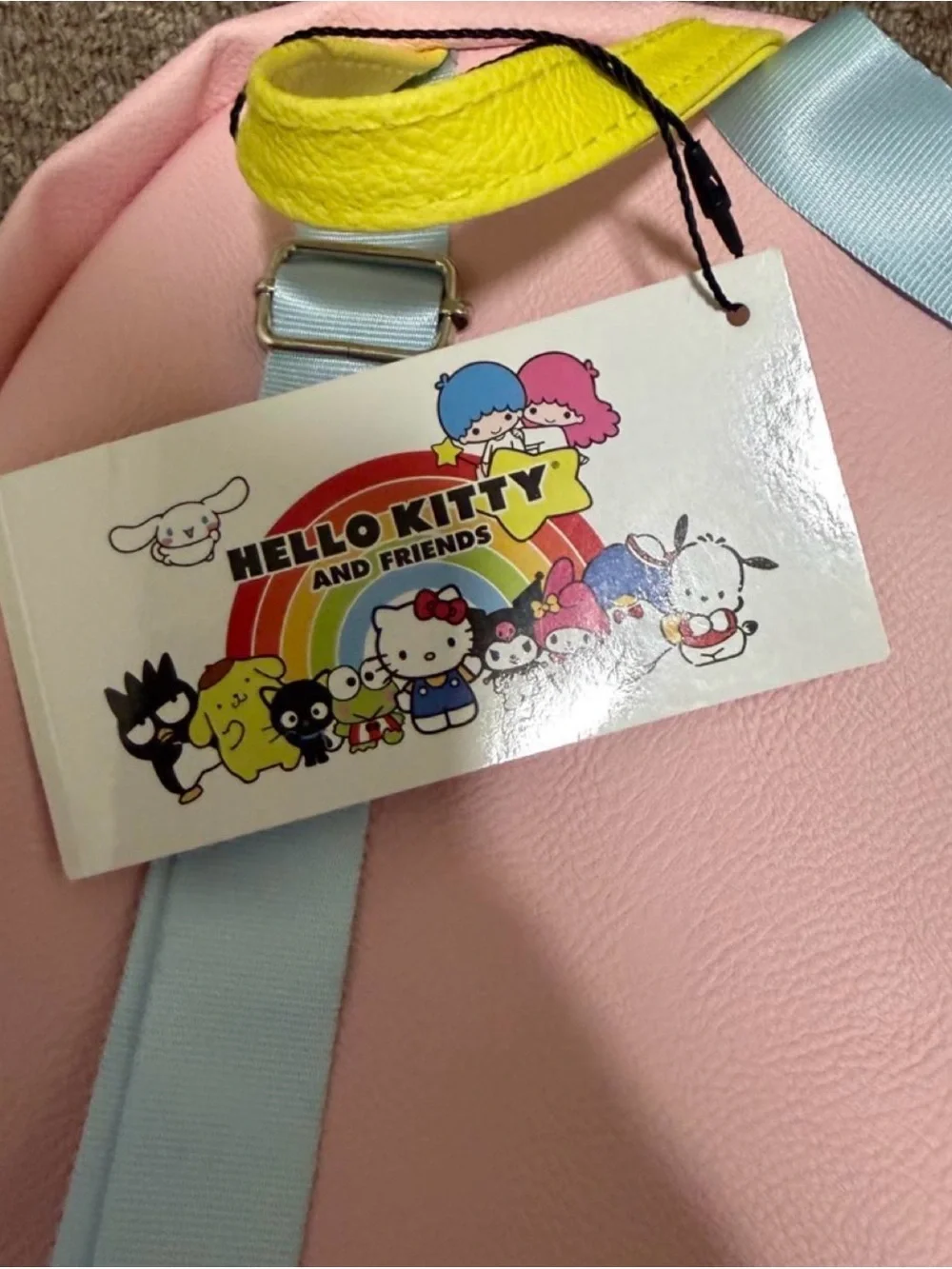 Hello Kitty Kids Backpack - Pink & Light Blue Sanrio Characters